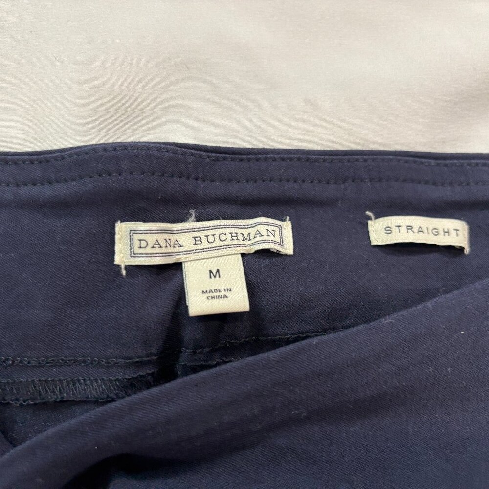 Dana Buchman Navy Straight Leg Pants M - Picture 2 of 5
